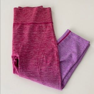 Electric Yoga pink ombré capris